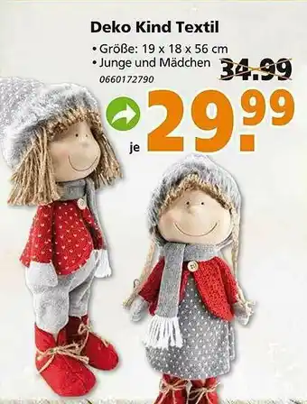 Globus Baumarkt Deko Kind Textil Angebot