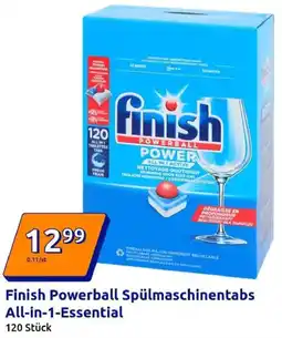 Action Finish Powerball Spülmaschinentabs All-in-1-Essential Angebot