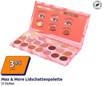 Action Max & More Lidschattenpalette Angebot