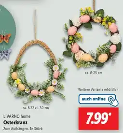 Lidl LIVARNO home Osterkranz Angebot