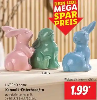 Lidl LIVARNO home Keramik-Osterhase/-n Angebot