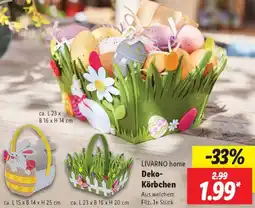 Lidl LIVARNO home Deko Körbchen Angebot