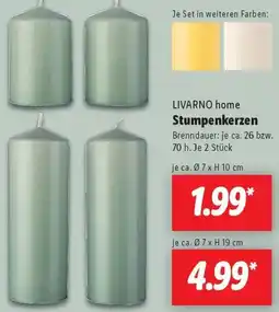 Lidl LIVARNO home Stumpenkerzen Angebot