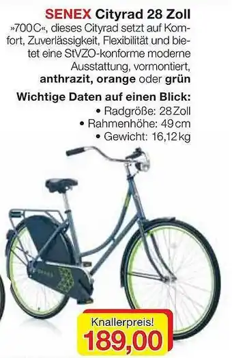 Jawoll Senex Cityrad 28 Zoll Angebot