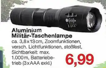 Jawoll Aluminium Militär-taschenlampe Angebot