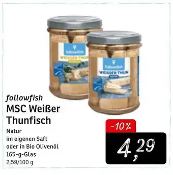 KONSUM Follwfish Msc Weißer Thunfisch Angebot