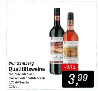 KONSUM Württemberg Qualitätsweine Angebot