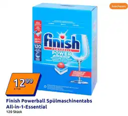 Action Finish finish powerball spülmaschinentabs all-in-1-essential Angebot