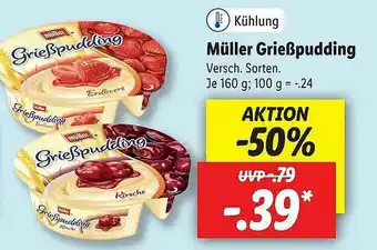 Lidl Müller Grießpudding Angebot