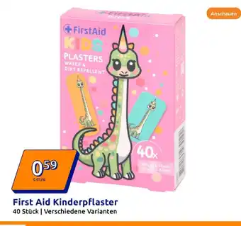 Action Firstaid first aid kinderpflaster Angebot