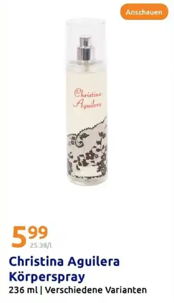 Action Christina aguilera körperspray Angebot