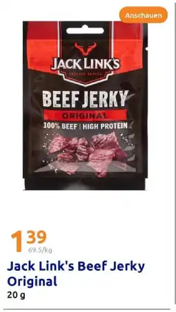 Action Jack link's beef jerky original Angebot