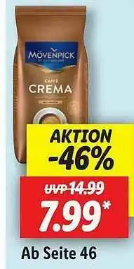 Lidl Mövenpick Cafe Crema Angebot