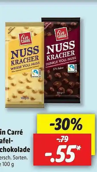 Lidl Fin Carreé Tafel-schokolade Angebot