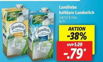 Lidl Landliebe Haltbare Landmilch Angebot