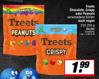 L. STROETMANN GROSSMARKT Treets Chocolate, Crispy oder Peanuts Angebot