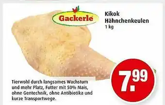 Markant Gackerle Kikok Hähnchenkeulen Angebot