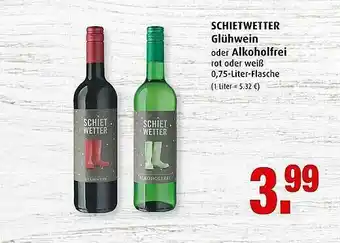 Markant Schietwetter Glühwein Oder Alkoholfrei Angebot