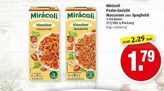 Markant Mirácoli Pasta-gericht Maccaroni Oder Spaghetti Angebot