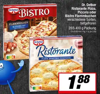 L. STROETMANN GROSSMARKT Dr. Oetker Ristorante Pizza, Piccola oder Bistro Flammkuchen Angebot