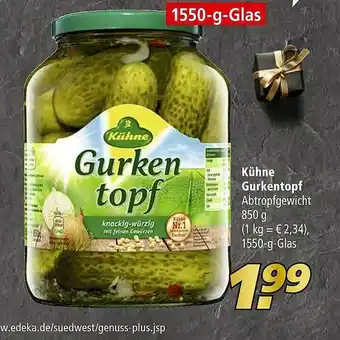 Marktkauf Kühne Gurkentopf Angebot