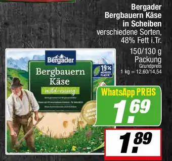 L. STROETMANN GROSSMARKT Bergader Bergbauern Käse in Scheiben Angebot