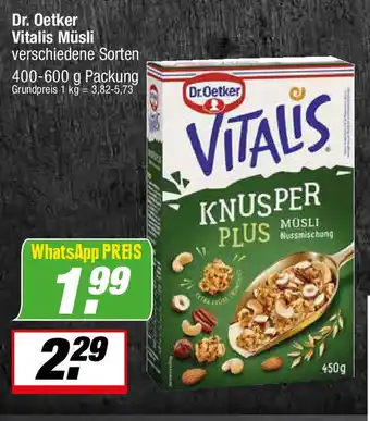 L. STROETMANN GROSSMARKT Dr. Oetker Vitalis Müsli Angebot