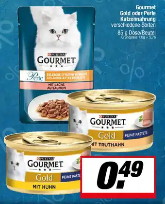 L. STROETMANN GROSSMARKT Gourmet Gold oder Perle Katzennahrung Angebot