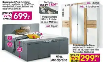 Möbel Boss Boxspringbett Persi Angebot