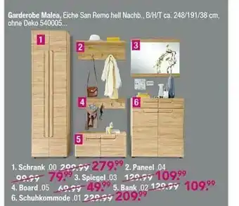 Möbel Boss Garderobe Malea Angebot