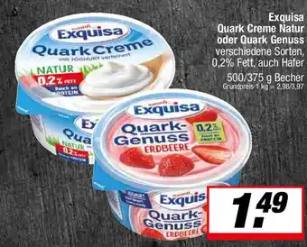 L. STROETMANN GROSSMARKT Exquisa Quark Creme Natur oder Quark Genuss Angebot