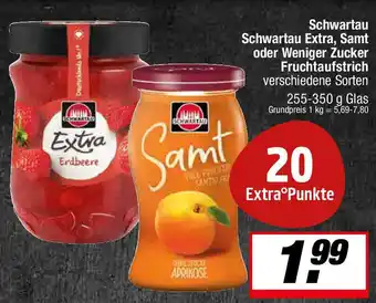 L. STROETMANN GROSSMARKT Schwartau Schwartau Extra, Samt oder Weniger Zucker Fruchtaufstrich Angebot