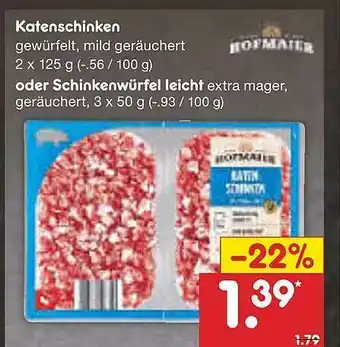 Netto Marken-Discount Katenschinken Hofmaier Angebot