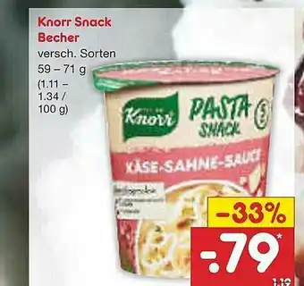 Netto Marken-Discount Knorr Snack Becher Angebot