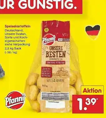 Netto Marken-Discount Speisekartoffeln Pfanni Angebot