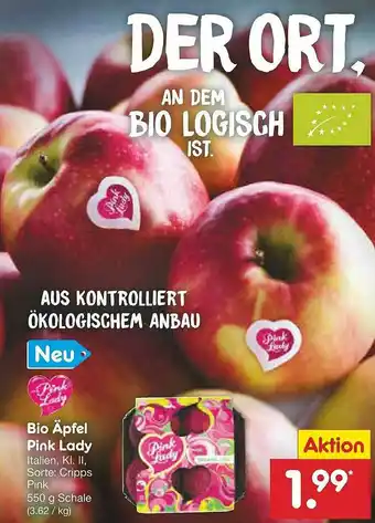 Netto Marken-Discount Bio äpfel Pink Lady Angebot