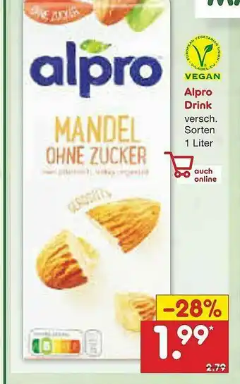 Netto Marken-Discount Alpro Drink Vegan Angebot