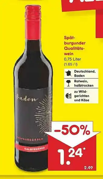 Netto Marken-Discount Spät-burgunder Qualitäts-wein Angebot