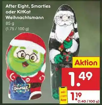 Netto Marken-Discount After Eight Smarties Oder Kitkat Weihnachtsmann Angebot