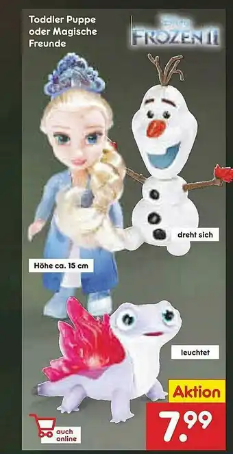 Netto Marken-Discount Toddler Puppe Oder Magische Freunde Frozen Ii Angebot