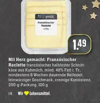 Edeka Mit Herz Gemacht: Französischer Raclette Angebot