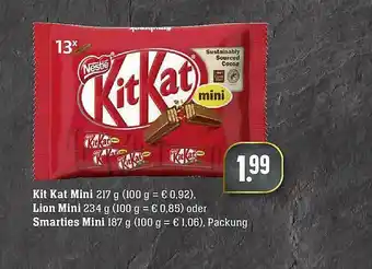 Edeka Kit Kat Mini, Lion Mini Oder Smarties Mini Angebot