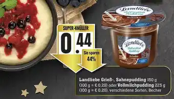 Edeka Landliebe Grieß-, Sahnepudding Oder Vollmilchpudding Angebot