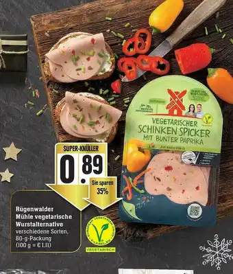 Edeka Rügenwalder Mühle Vegetarische Wurstalternative Angebot