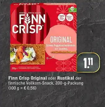 Edeka Finn Crisp Original Oder Rustikal Oder Angebot