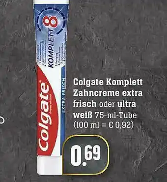 Edeka Colgate Komplett Zahncreme Extra Frisch Oder Ultra Weiß Angebot