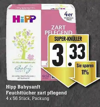 Edeka Hipp Babysanft Feuchttücher Zart Pflegend Angebot