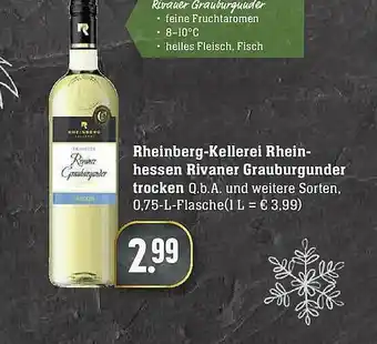 Edeka Rheinberg-kellerei Rheinhessen Rivaner Grauburgunder Trocken Angebot