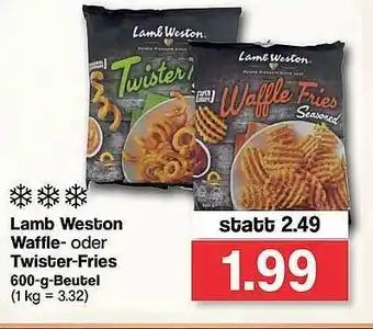 Famila Nord West Lamb Weston Waffle- Oder Twister-fries Angebot