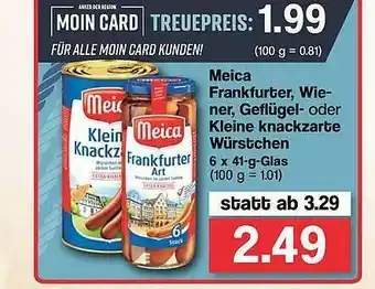 Famila Nord West Meica Frankfruter Wiener Geflügel- Oder Kleine Knackzarte Würstchen Angebot